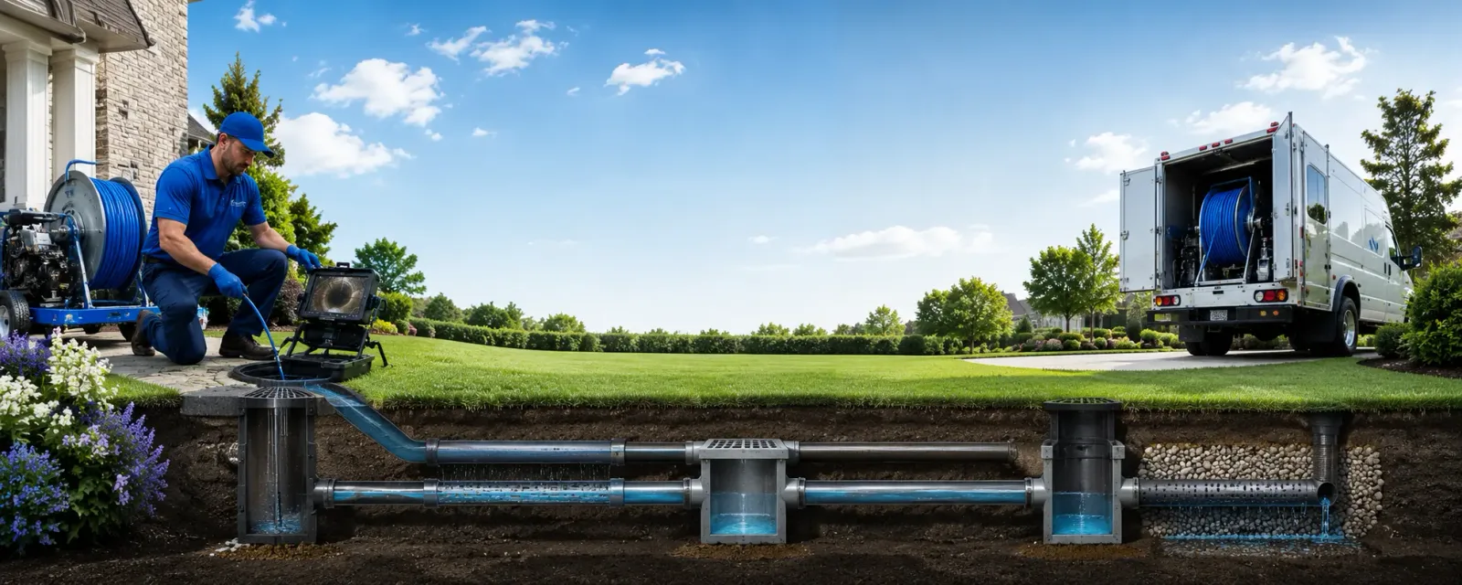 Outdoor drain cleaning information for Copiague, NY